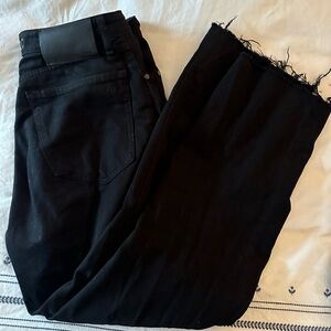 Rag & bone straight leg raw hem jeans size 28